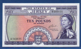 JERSEY - P.10a – 10 Pounds ND (1963)  UNC-, S/n A349835 - Jersey
