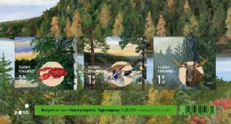 Finland 2010 Autumn Nature Set Of 3 Stamps In Block Mint - Blokken & Velletjes