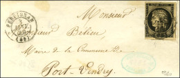 Càd T 15 PERPIGNAN (65) 3 JANV. 49 / N° 3 Sur Devant De Lettre Pour Port-Vendres. - TB / SUP. - R. - 1849-1850 Ceres