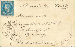 P.P. Encadré / N° 29 (2 Frappes) Càd LILLE (57) 12 DÉC. 70 Sur Lettre Pour Valenciennes, Mention Manuscrite '' Armée Du  - 1863-1870 Napoleon III With Laurels