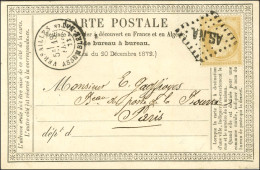 Losange ASNA / N° 59 Càd VERSAILLES / ASSEMBLEE NATle 18 FEVR. 73 Sur Carte Pour Paris. - SUP. - R. - 1871-1875 Ceres