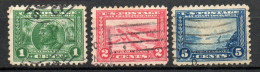 Col33 Etats Unis USA 1907 N° 195 à 197 D10 Oblitéré Cote : 24,50€ - Gebruikt