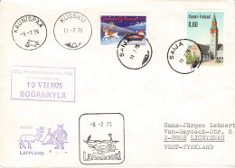 FINLAND - COVER 1975 LEMMENJOKO / KAUNISPÄÄ / KUOSKU / SAIJA / SODANKYLÄ / ZB153 - Brieven En Documenten