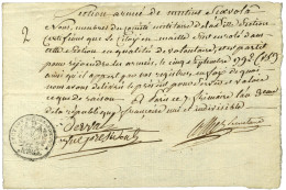 SECTION ARMÉE DE MUTIUS SCAEVOLA. - Autographs
