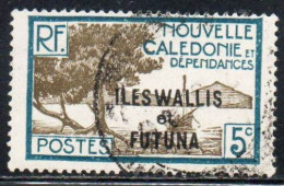 WALLIS AND FUTUNA ISLANDS 1930 1940 BAY OF PALETUVIERS POINT OVERPRINTED 5c USED USATO OBLITERE' - Usati