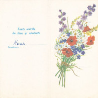 WILD FLOWERS, LUXURY TELEGRAM, TELEGRAPH, 1974, ROMANIA - Telegrafi