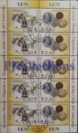 3708- VATICANO - VATICAN CITY 2007 MUSEO FILATELICO NUMISMATICO VATICANO FULL SHEET 10 STAMPS C/ANNULLO 1° GIORNO USED - Oblitérés