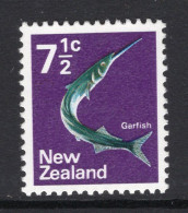 New Zealand 1970-76 Definitives - 7½c Garfish MNH (SG 923) - Unused Stamps