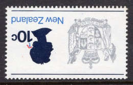 New Zealand 1970-76 Definitives - 10c QEII And Arms - Wmk. Side. Inv. MNH (SG 925) - Neufs