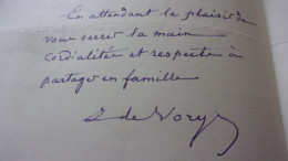 LAS 1920  François Jules Frichon Du Vignaud De Vorys INDRE 1838 1928 A SON AMI JOSEPH PIERRE CHATEAU CHARON - Ecrivains