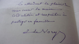 LAS 1920  François Jules Frichon Du Vignaud De Vorys INDRE 1838 1928 A SON AMI JOSEPH PIERRE CHATEAU CHARON - Escritores