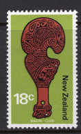 New Zealand 1970-76 Definitives - 18c Maori Club MNH (SG 927) - Unused Stamps