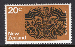 New Zealand 1970-76 Definitives - 20c Maori Tattoo - ERROR - Major Black Shift MNH (SG 928 Variety) - Nuevos