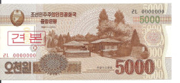 COREE DU NORD 5000 WON 2013 UNC P 67 S - Corea Del Nord