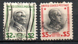 Col33 Etats Unis USA 1928 N° 398 & 399 Oblitéré Cote : 10,50€ - Used Stamps