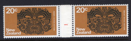 New Zealand 1970-76 Definitives - Coil Pairs - 20c Maori Tattoo - No. 1 HM - Neufs