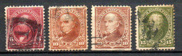 Col33 Etats Unis USA 1898 N° 126 127 127a & 128 Oblitéré Cote : 23,00€ - Used Stamps