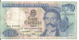 PORTUGAL 100 ESCUDOS 1965 VF P 169 A - Portugal