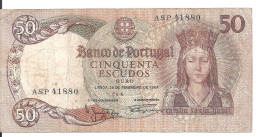 PORTUGAL 50 ESCUDOS 1964 VF P 168 - Portugal