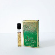 Miniatures De Parfum  ÉCHANTILLON   NUITS INDIENNES De JEAN LOUIS SCHERRER    EDT  1 Ml  + Boite - Parfumproben - Phiolen