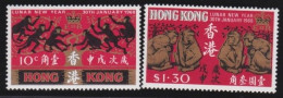 Hong Kong   .  SG  .   242/243   (2 Scans)      .    *   .      Mint-hinged - Unused Stamps