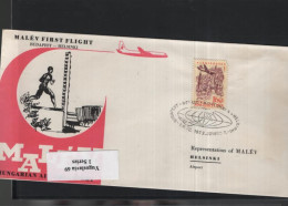 Ungarn Michel Cat.No. FFC Malev Budapest - Helsinki - Storia Postale