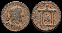 Seleucis And Pieria Antioch Trebonianus Gallus AE Octassarion Shrine - Provinces Et Ateliers