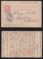 Portugal FUNCHAL 1903 Stationery Postcard To LEIPZIG Germany - Funchal