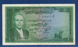 TUNISIA - P.58 – 1 Dinar ND (1958) AXF, S/n B/5 865869 - Tunesien