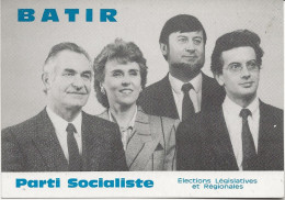 CARTE - PARTI SOCIALISTE - ELECTIONS LEGISLATIVES ET REGIONALES -REUNION PUBLIQUE  MONTMORILLON  -28021986 - Partis Politiques & élections