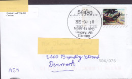Canada NORTH HILL Calgary 2023 Cover Brief Lettre BRØNDBY STRAND Denmark Emily Carr Timbre Stamp - Briefe U. Dokumente