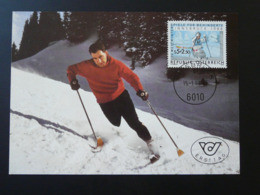 Carte Maximum Card Coupe Du Monde Ski Handisport Autriche Austria (ref 84744) - Sport Voor Mindervaliden