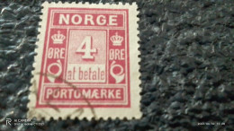 NORVEÇ-1910-20            4ÖRE         USED - Oblitérés