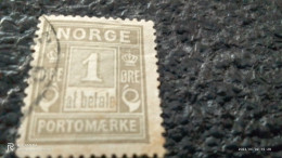 NORVEÇ-1910-20            1ÖRE         USED - Oblitérés