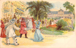 ILLUSTRATEURS NON SIGNES - Bataille De Confetti - Costumes - Nice - Carte Postale Ancienne - Zonder Classificatie