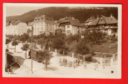 DBC-22 RARE CERNIER  Bois Du Paquier  Tramway  TRES ANIME. Perrochet-Matile 20  Circulé 1924 - Cernier