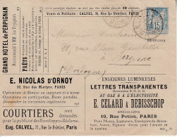 France .. Entier Enveloppe Annonces 15 C Sage .. SAG J75 A .. Editions Calvel Sur J69 .. Publicités Paris - Buste Ristampe (ante 1955)