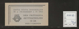 1942 MNH Sweden Booklet Facit H66 Postfris** - 1904-50