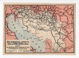 1933. KINGDOM OF YUGOSLAVIA,USED RAILWAY TICKET FOR PARTICIPANT OF  PEN CLUB CONGRESS IN DUBROVNIK,MAP OF YU RAILWAYS - Tickets - Vouchers