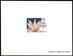 F.S.A.T.(1990) Aragonite. Deluxe Sheet. Scott No 156, Yvert No 153. - Imperforates, Proofs & Errors