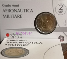 2 Euro Gedenkmünze 2023 Nr. 6 - Italien / Italy / Italia - Air Force BU Coincard - Italia