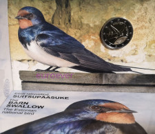 2 Euro Gedenkmünze 2023 Nr. 12 - Estland / Estonia - National Bird Barn Swallow BU Coincard - Estland