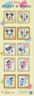 Japan Mi 8372-8381 Disney Characters - Mickey Mouse & Minnie Mouse 2017 ** - Blocs-feuillets