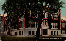 Illinois Monmouth High School 1912 Curteich - Other & Unclassified