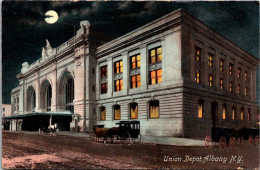 New York Albany Union Depot At Night 1998 - Albany