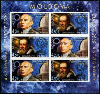 Moldova Moldavia 2009 Europa Astronomy Galileo Donici Imperforated Minisheet Mint - 2009