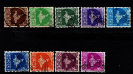 - INDE - 1958 - YT N° 97/98 + 100 / 104A - 9 Valeurs - Oblitérés - Used Stamps