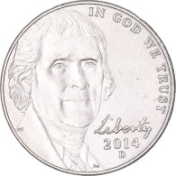 Monnaie, États-Unis, 5 Cents, 2014 - 1938-…: Jefferson