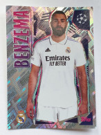FOIL UCL TEAM #13 KARIM BENZEMA (Real Madrid) STICKER Topps UEFA 2022-23 - Trading Cards