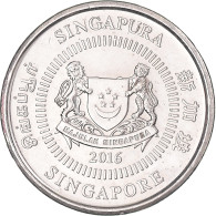Monnaie, Singapour, 10 Cents, 2016 - Singapour